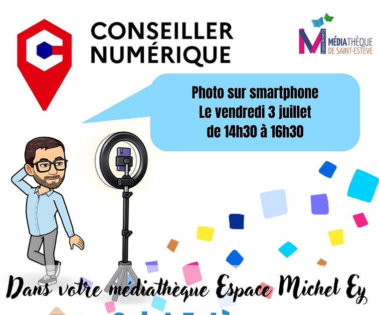 Atelier numérique : La photo sur smartphone 1 Atelier numerique photo 03 07 2026