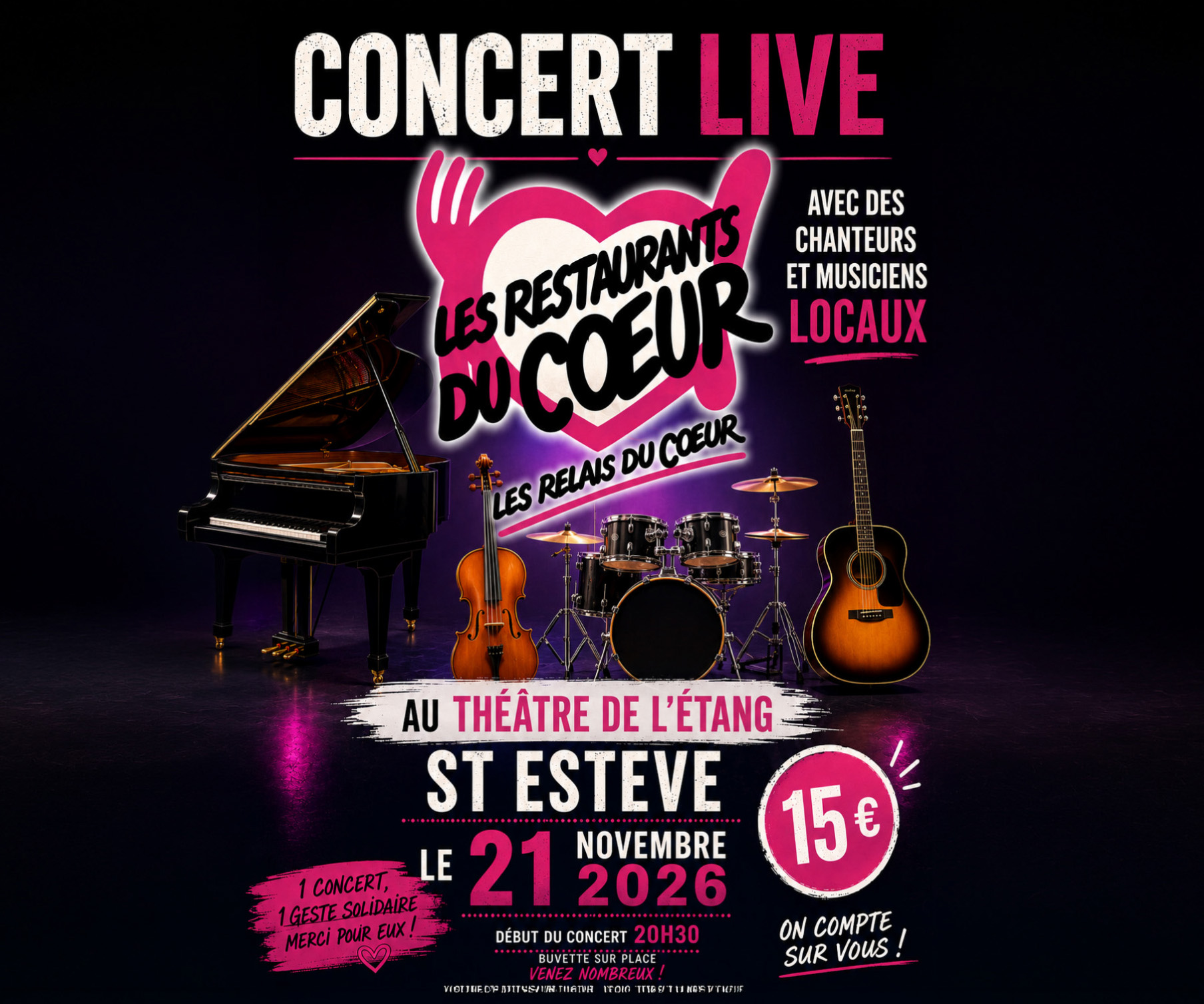 Concert Live au profit des Restaurants du Cœur 1 18x15 Restos du coeur 26